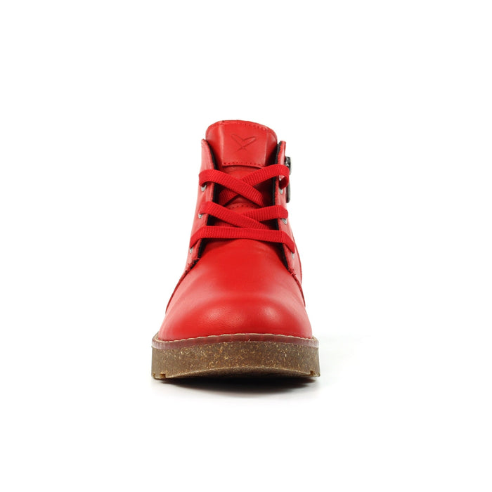 Claire III Red Leather Boot