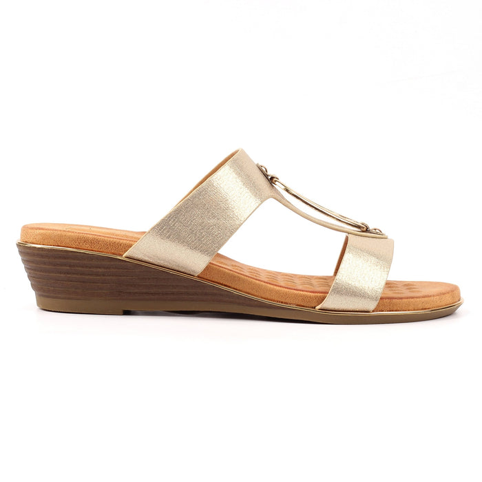 Claudia Gold Sandal