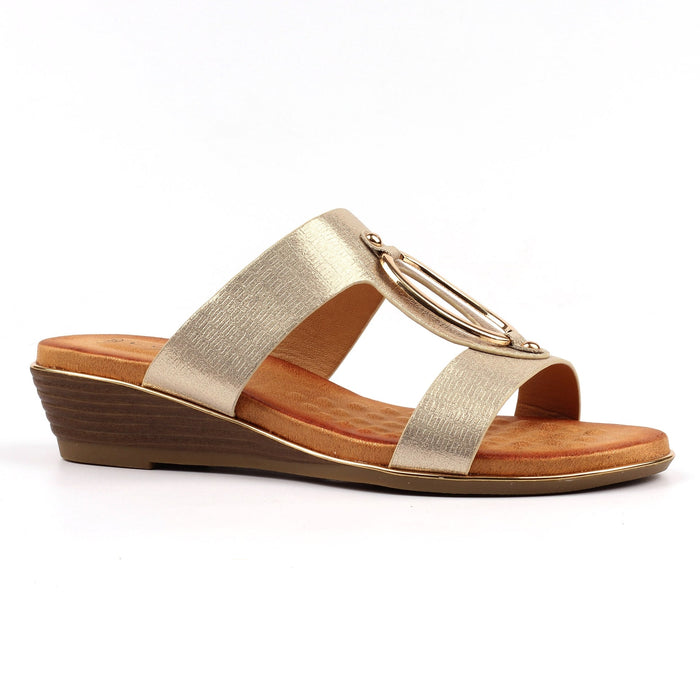 Claudia Gold Sandal