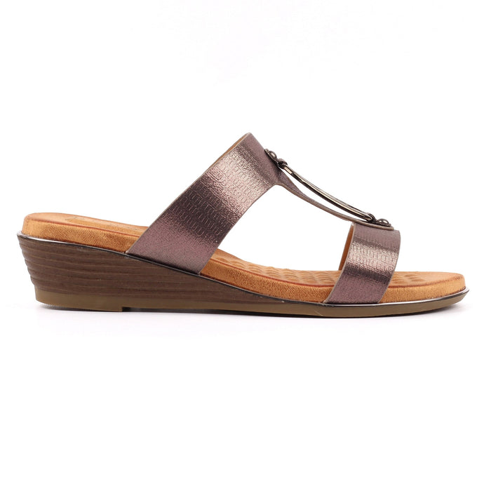 Claudia Pewter Sandal