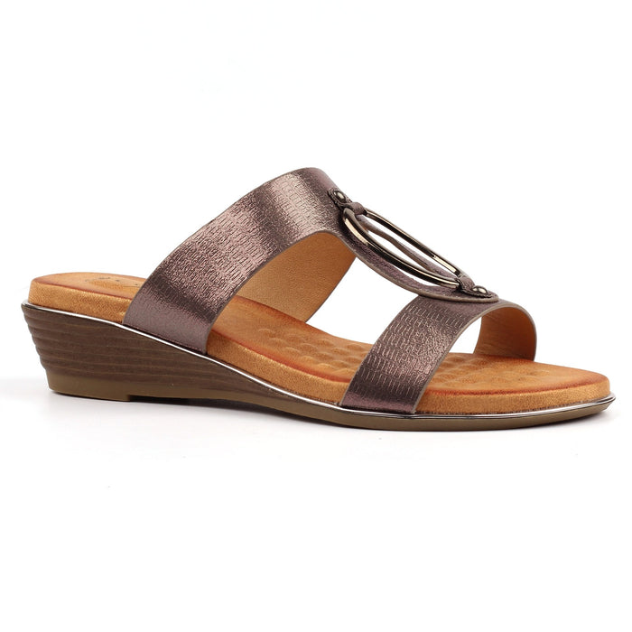 Claudia Pewter Sandal