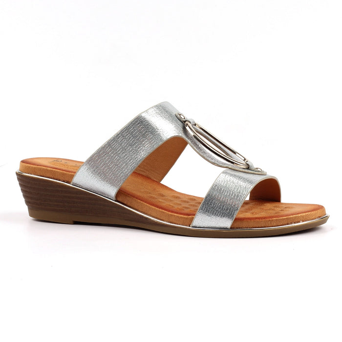 Claudia Silver Sandal