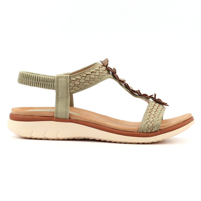 Clementine Green Sandal