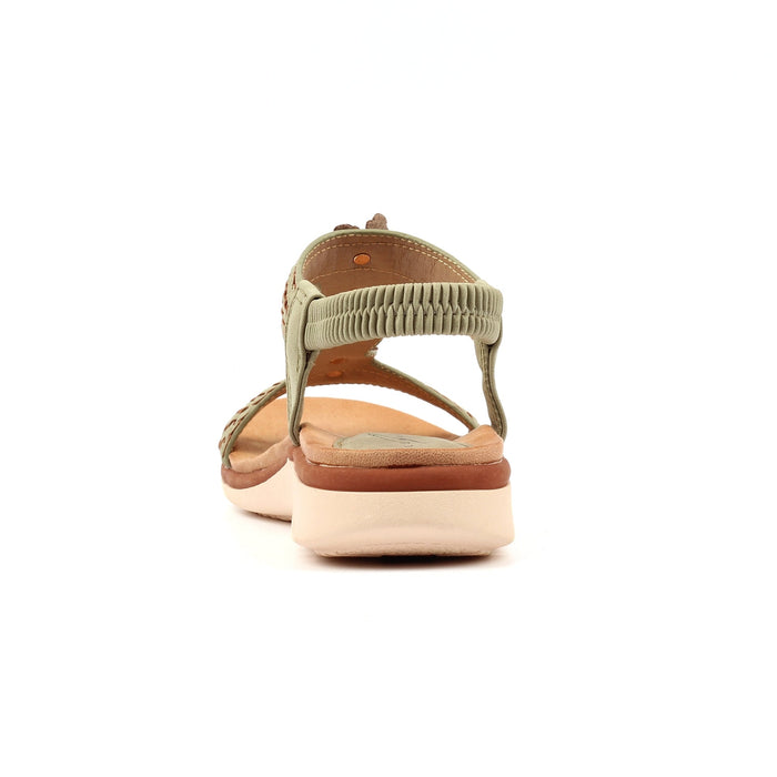 Clementine Green Sandal