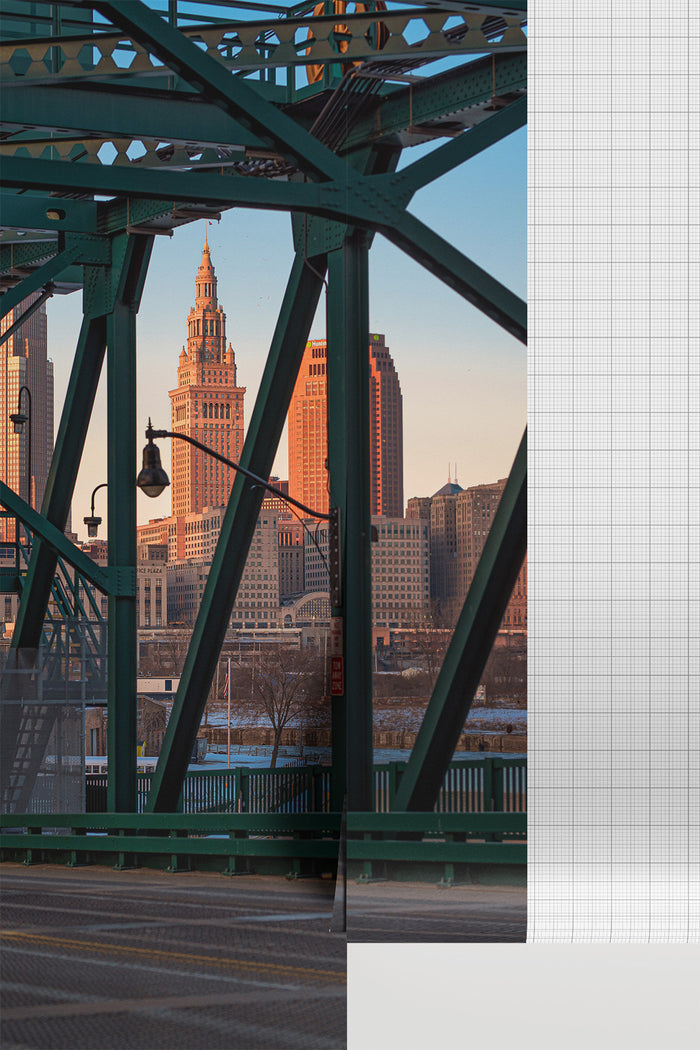 Cleveland Ohio Skyline at Sunset