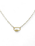 Clingy Carabiner Necklace- Gold