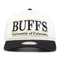 Colorado Original Bar snapback hat with embroidered school design, front view