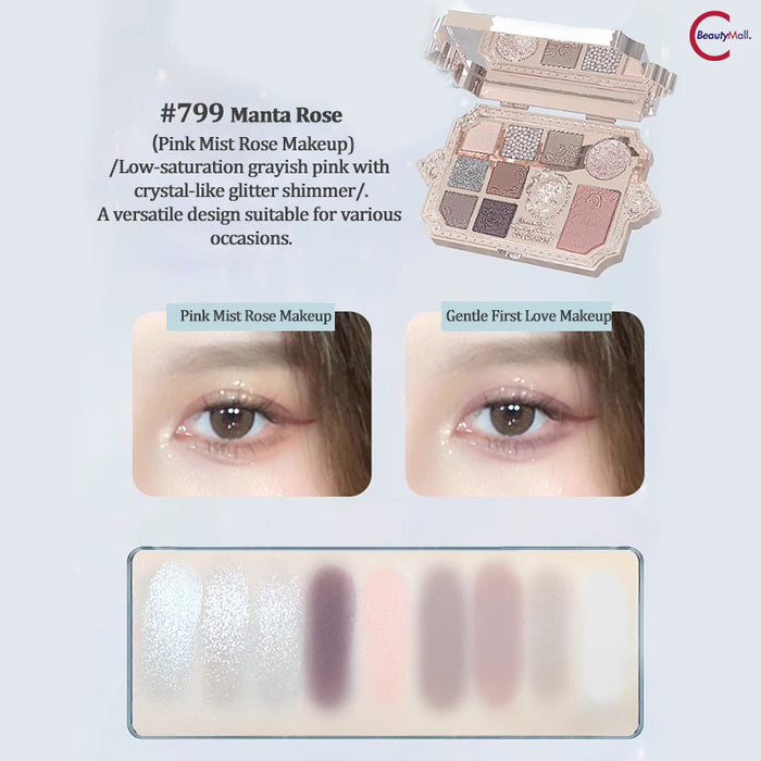 Colorrose Antique Makeup Palette detail