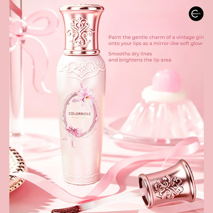 COLORROSE Gilded Youth Dream Gilded Lip Glaze tube with applicator and decorative rose-gold cap