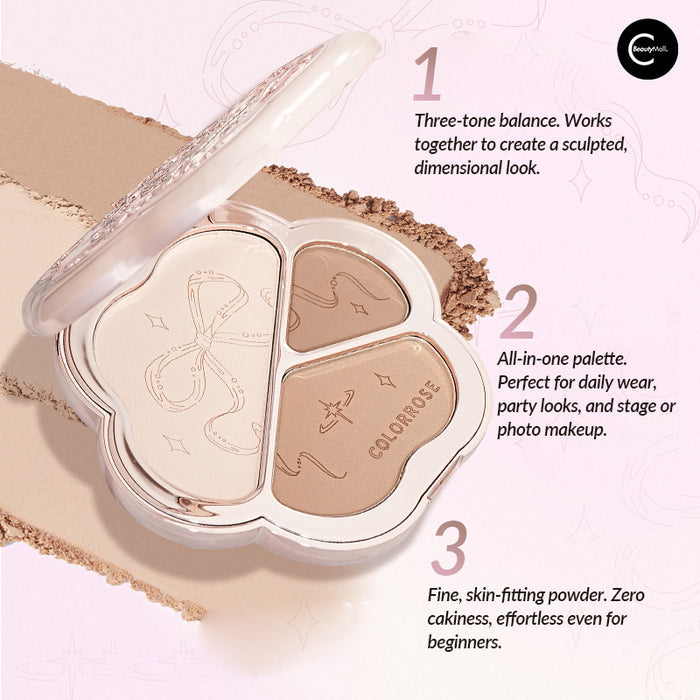 Colorrose Light & Shadow Trio Contouring Palette CR727