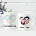 Complete Each Other Since, Heart Map Print On Mug, Personalized Mug