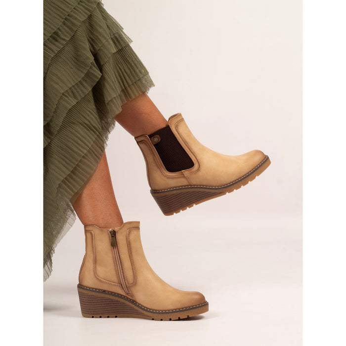 Connie Beige Ankle Boot