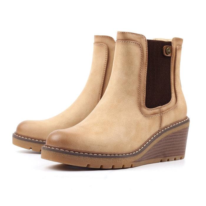 Connie Beige Ankle Boot