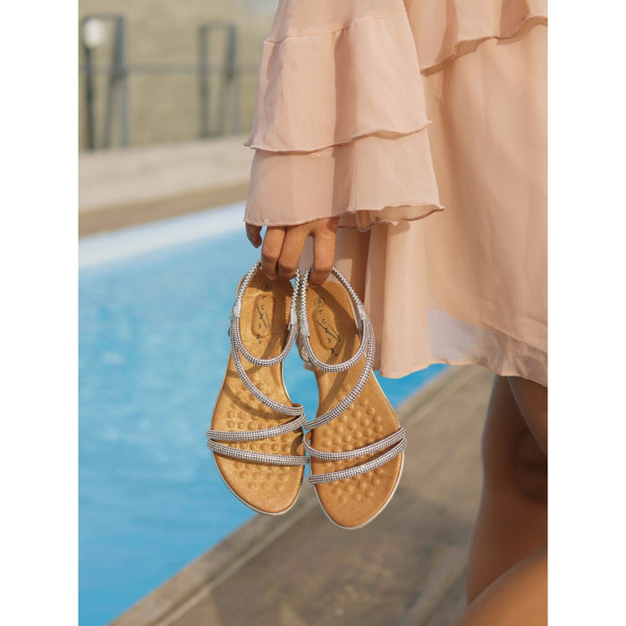 Cortez Silver Sandal