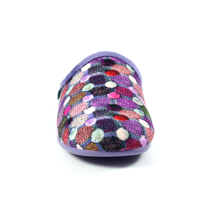Crackle Purple Slip On Slipper