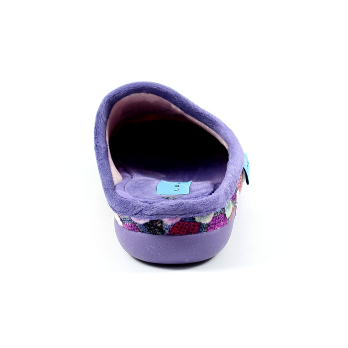 Crackle Purple Slip On Slipper