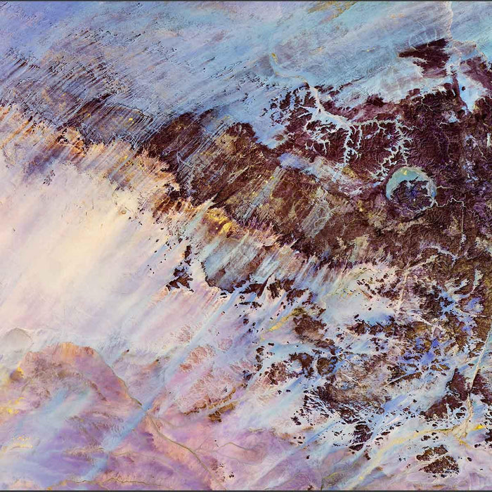 Crater Impact Landscape Wall Mural-Wall Mural-Eazywallz