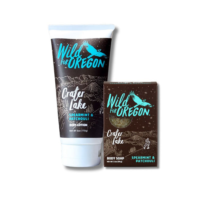 Crater Lake Spearmint & Patchouli | Soap & Lotion Set | Moisturizing & Restorative