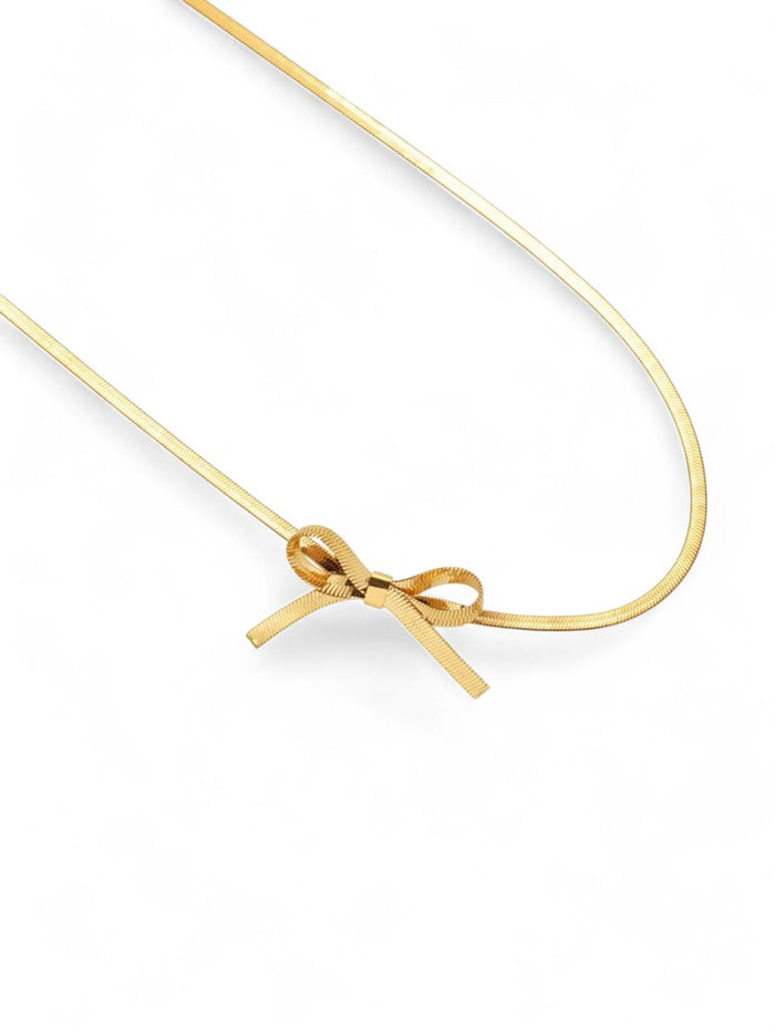 CRAVAT Bow Choker Necklace