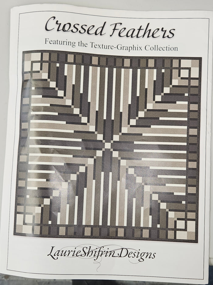 Crossed Feathers Quilt Kit - TextureGraphix  by Jason Yenter