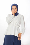 Crossover Frill Top - White - Divinity Collection