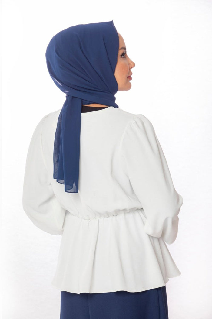 Crossover Frill Top - White - Divinity Collection