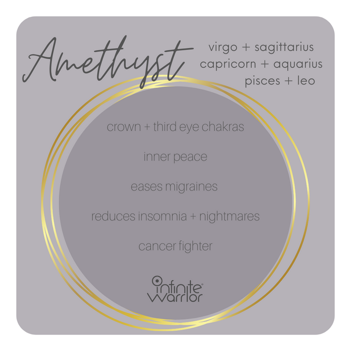 Crystals For Migraine Relief | Amethyst + Clear Quartz + Lapis Lazuli Crystal Kit