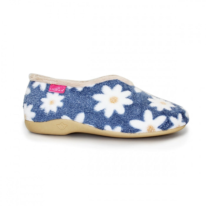 Daisy Blue Flower Slipper
