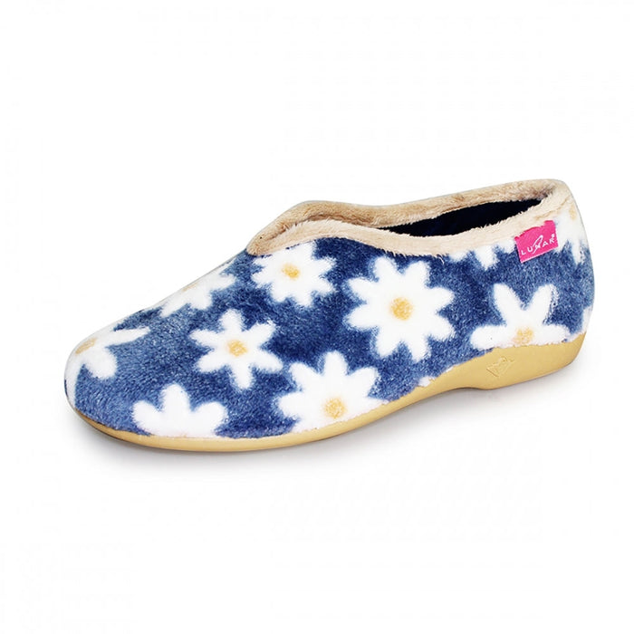Daisy Blue Flower Slipper