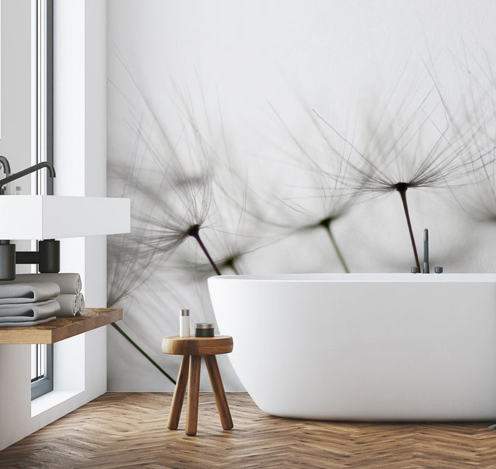 Dandelion seeds Wall Mural