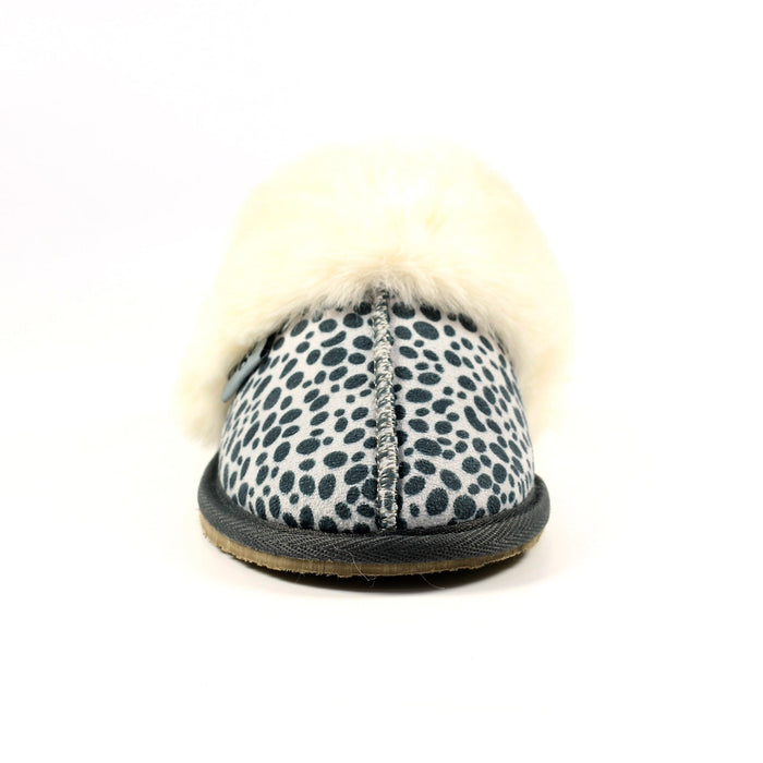 Dane Ocelot Suede Mule Slipper