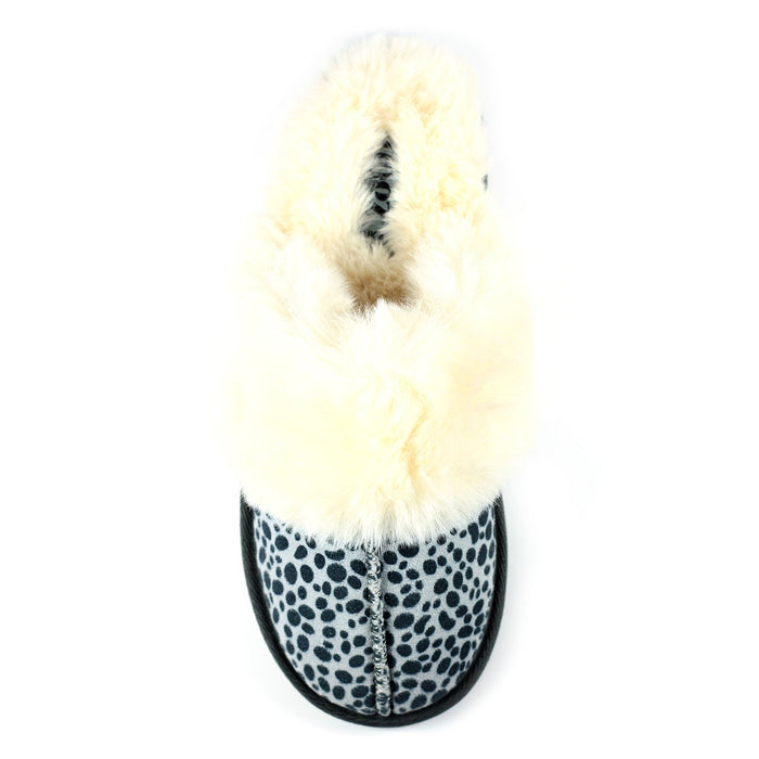 Dane Ocelot Suede Mule Slipper