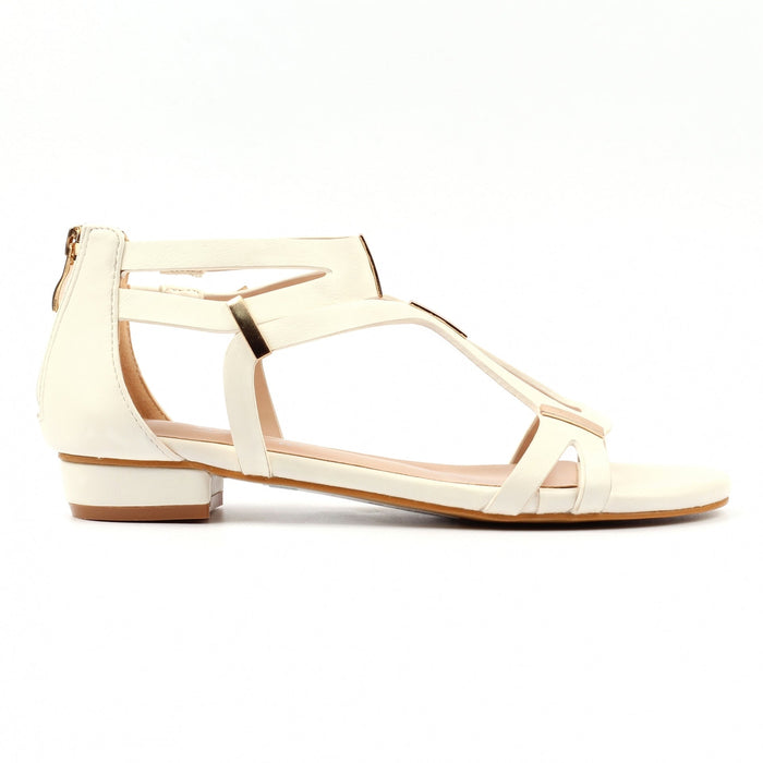 Daniella White Sandal