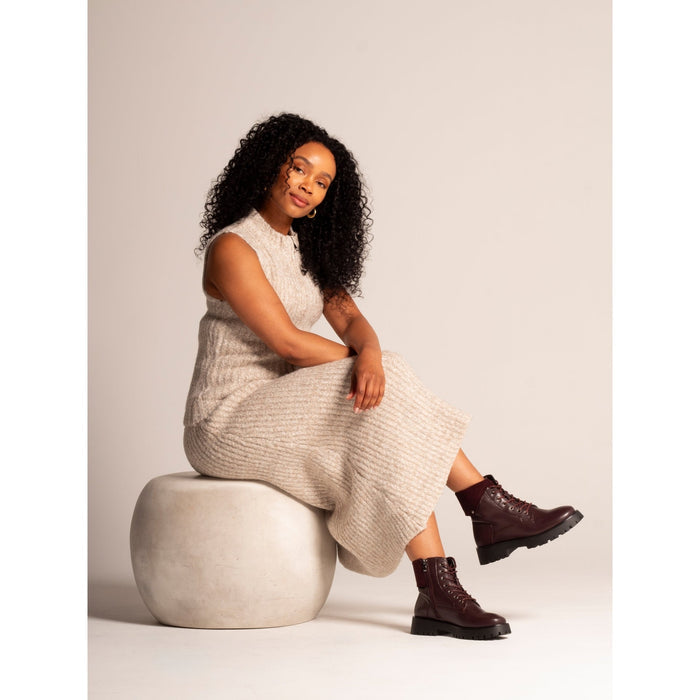 Dante Burgundy Ankle Boot