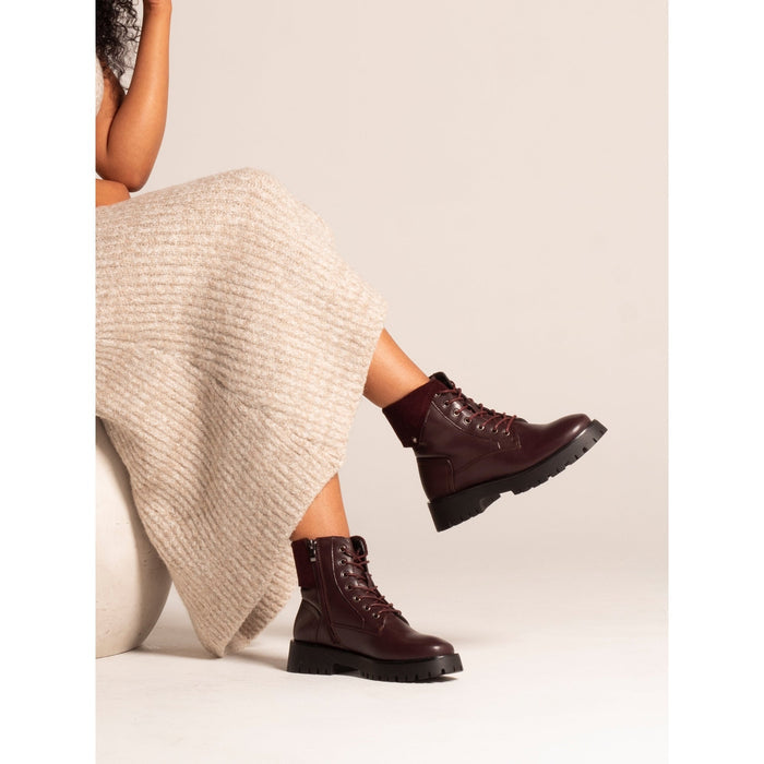 Dante Burgundy Ankle Boot