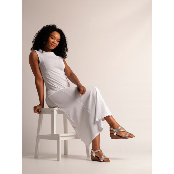 Darci Silver Wedge Sandal