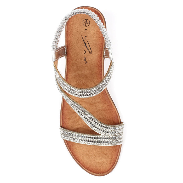 Darci Silver Wedge Sandal
