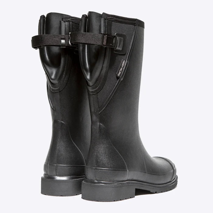 Darcy Mid Calf Gumboot  // Black & Black [Retired]