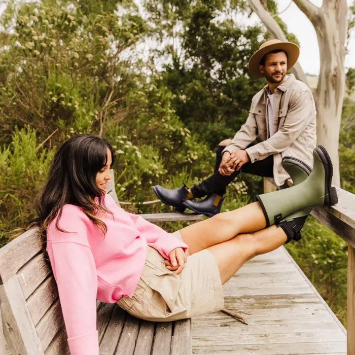 Darcy Mid Calf Gumboot  // Moss Green [Retired]
