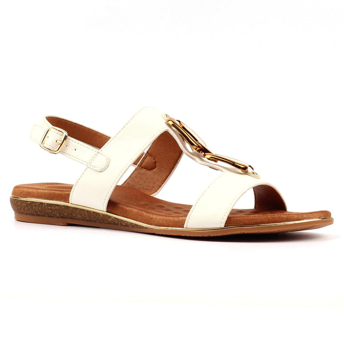 Darcy White Sandal