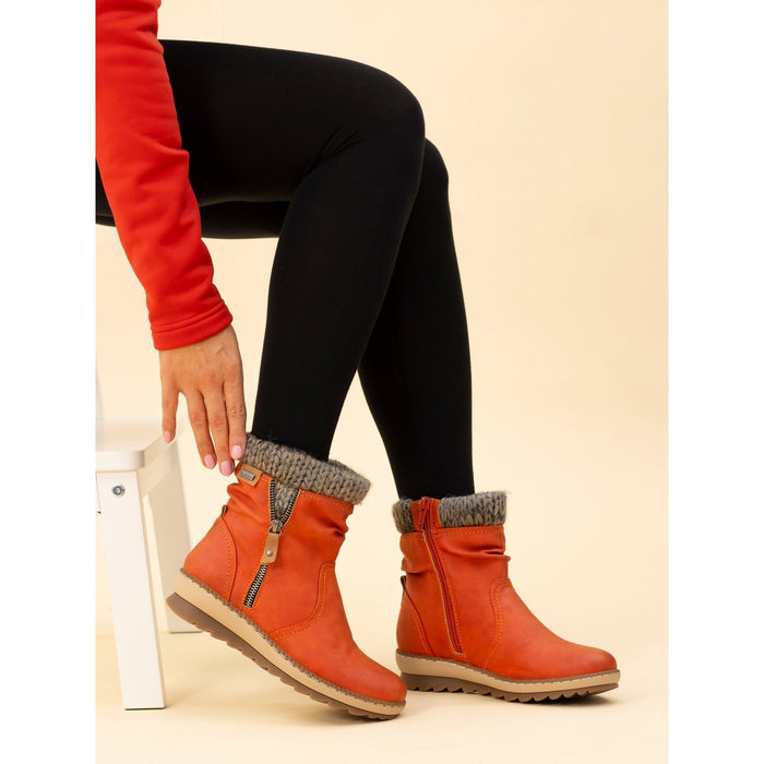 Deborah Orange Waterproof Boot