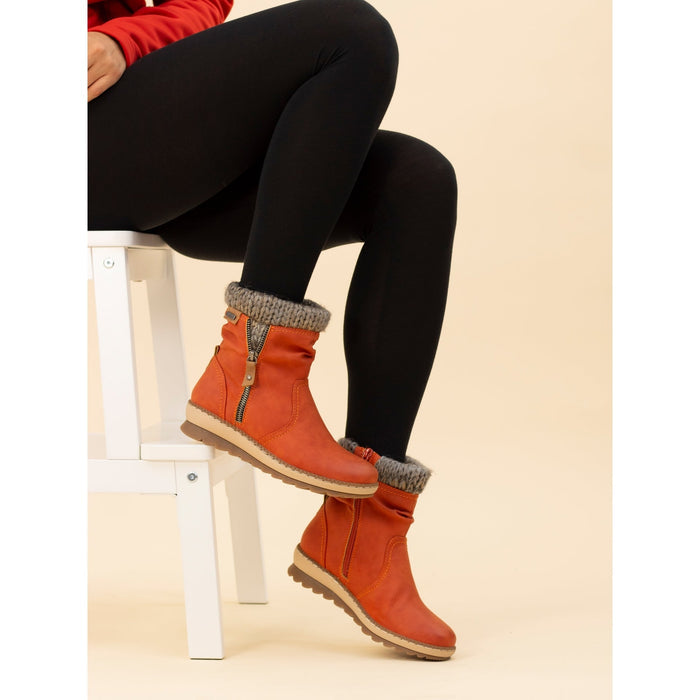 Deborah Orange Waterproof Boot