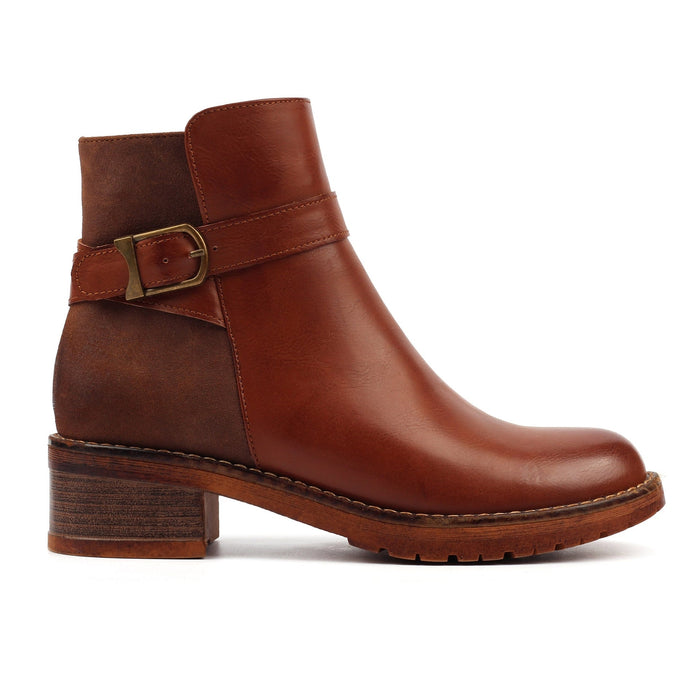 Demure Tan Ankle Boot