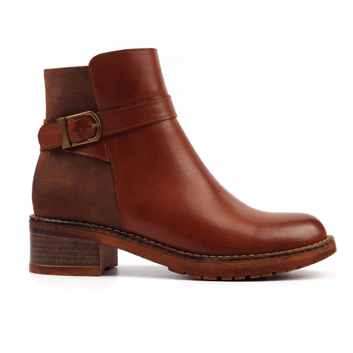 Demure Tan Ankle Boot