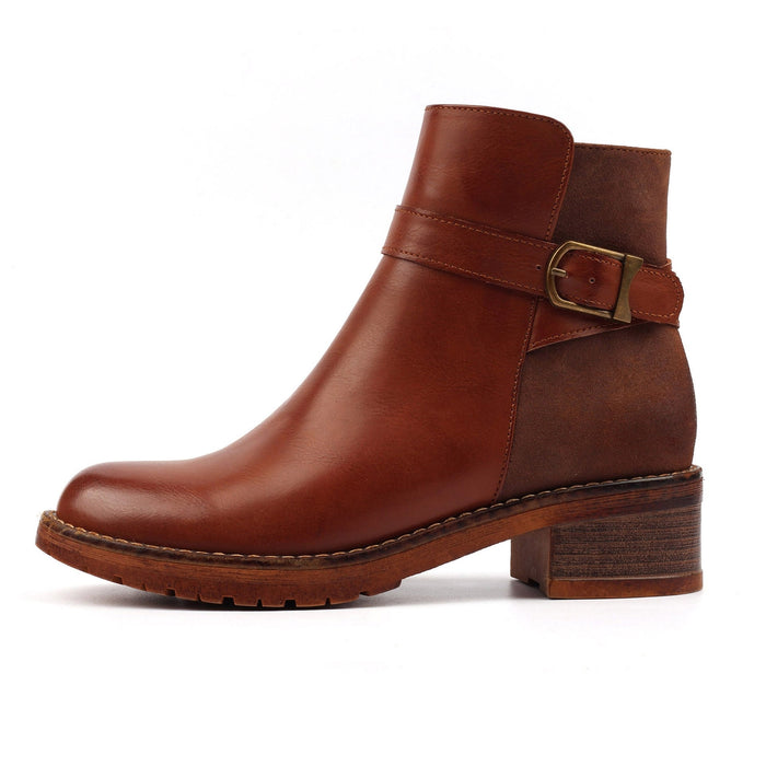 Demure Tan Ankle Boot