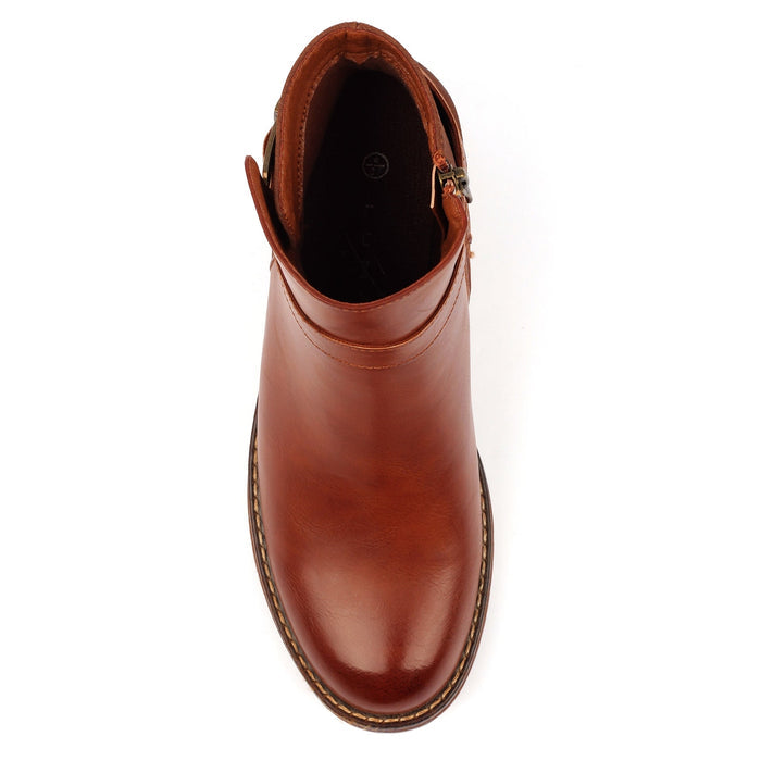 Demure Tan Ankle Boot