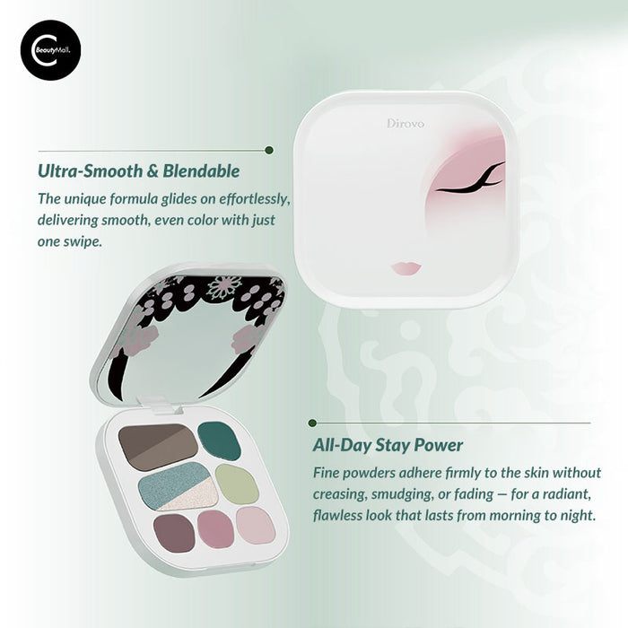 Dirovo Serpentine Elegance Eyeshadow Palette style #01