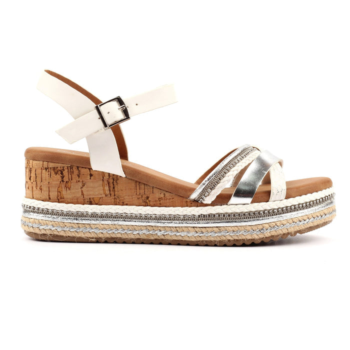 Donna White Sandal