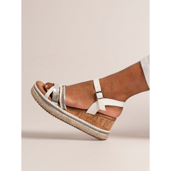 Donna White Sandal
