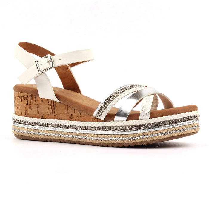 Donna White Sandal